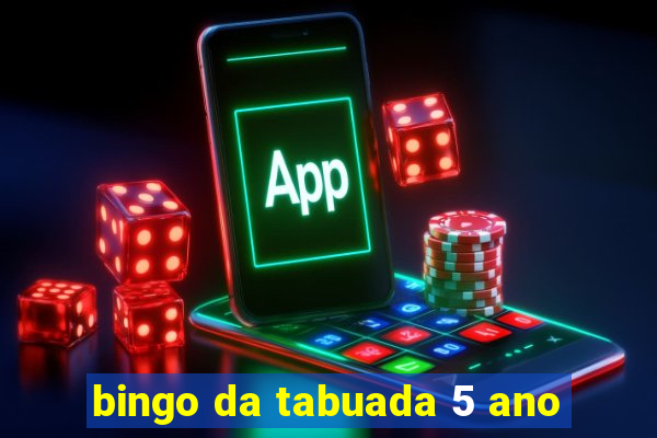 bingo da tabuada 5 ano